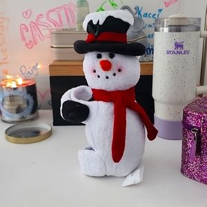 Snowman bottle holder